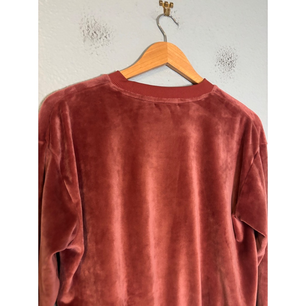 Summersalt The‎ Plush Velour Relaxed Crew Sweatshirt Rosewood Size XS - Picture 7 of 9